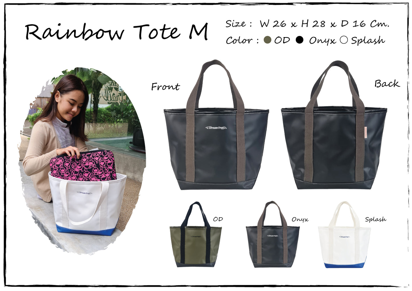 Splash Defender Rainbow Tote M