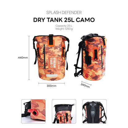 Outlet Splash Defender Dry Tank 25L Camo