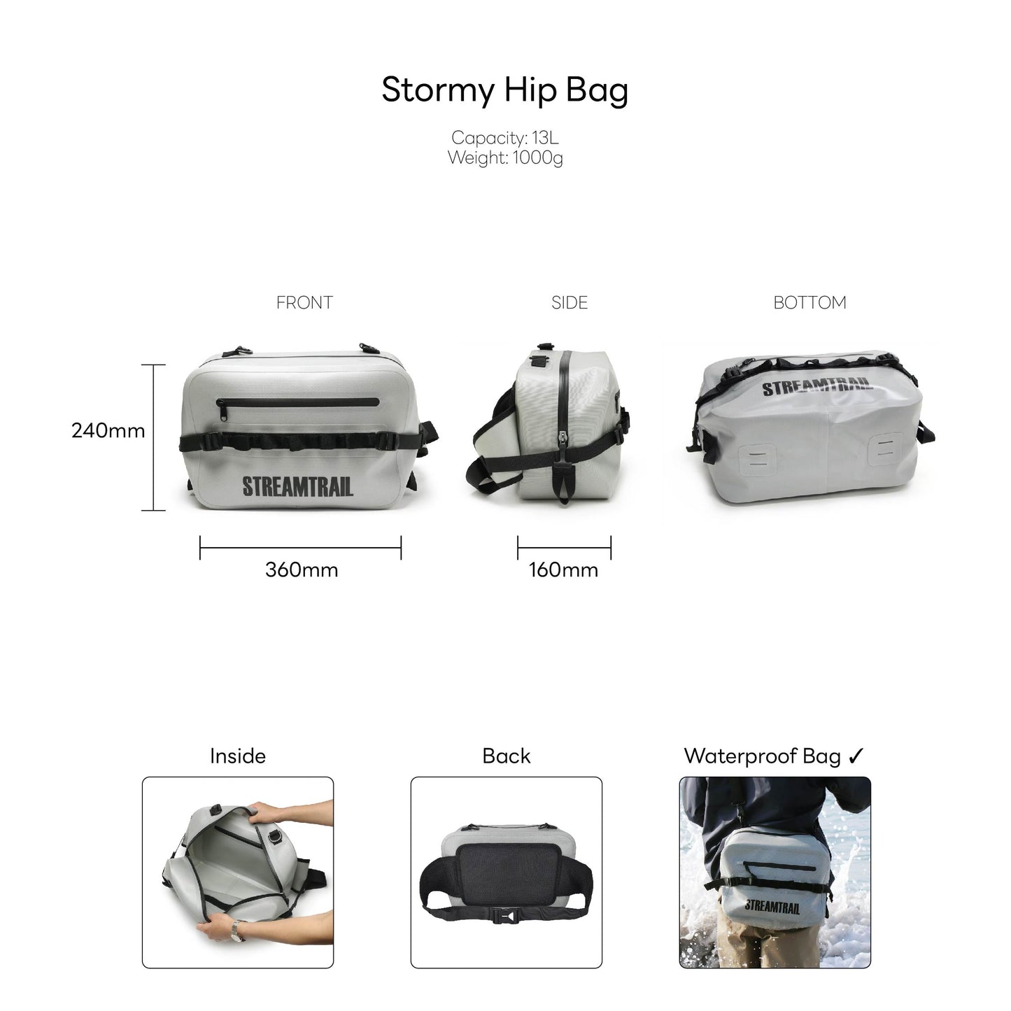 Stormy Hip Bag